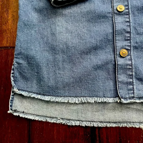 Hudson Jeans kids button down denim dress. Size L - Picture 6 of 12